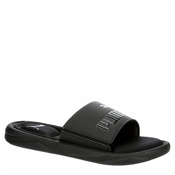 Puma Other - PUMA MENS ROYAL CAT MEMORY SLIDE SANDAL - BLACK